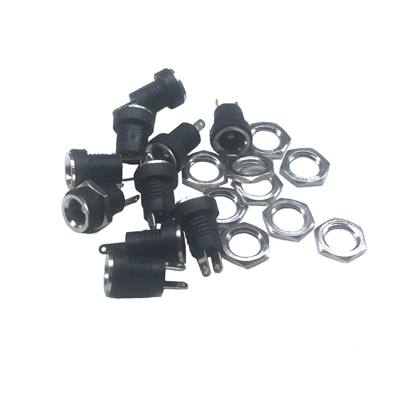 5/10pcs DC-022B 5.5*2.1mm/5.5x2.5mm  2Pins Power Supply Connectors DC Jack Socket Female Plug Adapter Terminal Blocks