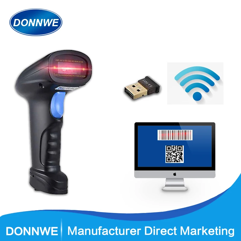 DONNWE DW-WM3 2D беспроводной 2,4G ручной сканер штрих-кодов