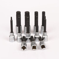 1PC 100mm 1/2' Drive Star Torx Screwdriver bit Tamper Security Socket bits T20 T25 T27 T30 T40 T45 T50 T52 T55 T60 T70 T80 T90