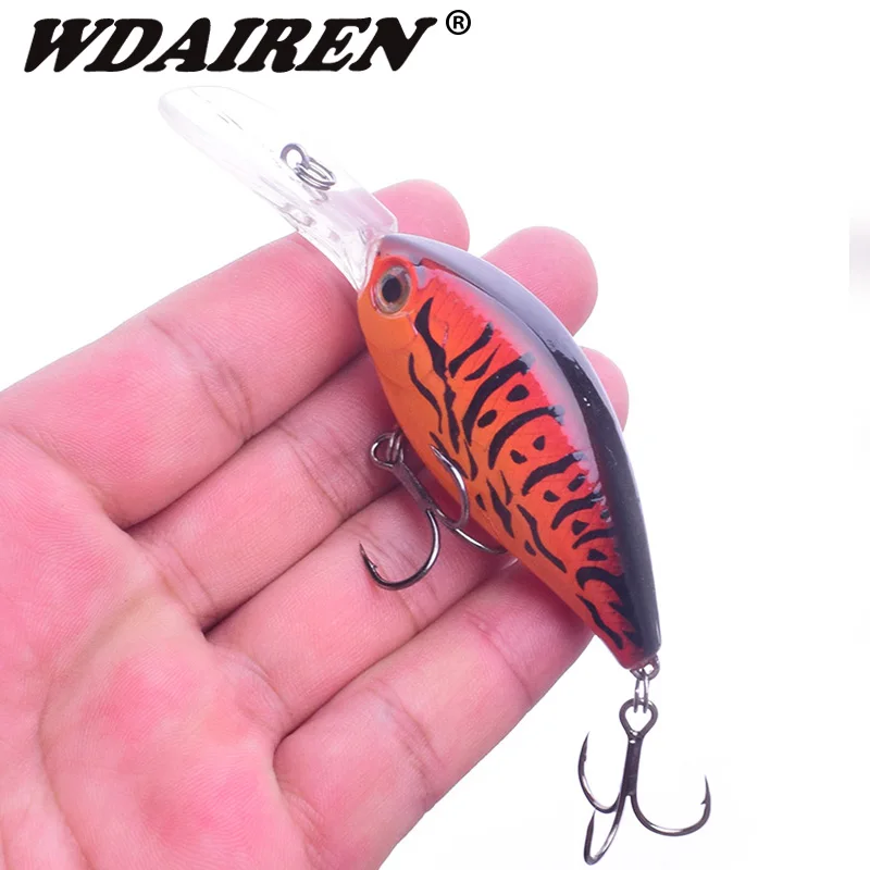 

1Pcs Crank Fishing Lures 9.5cm 15.5g Saltwater Artificial Hard Bait Crankbait Deep diving Swim Wobbler Minnows fishing Tackle