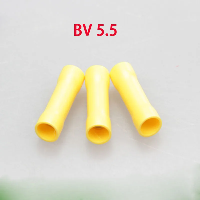 

BV5.5 series 50PCS/Bag fully insulated butt connector Cable Connector wire terminals full insulating terminals free shipping