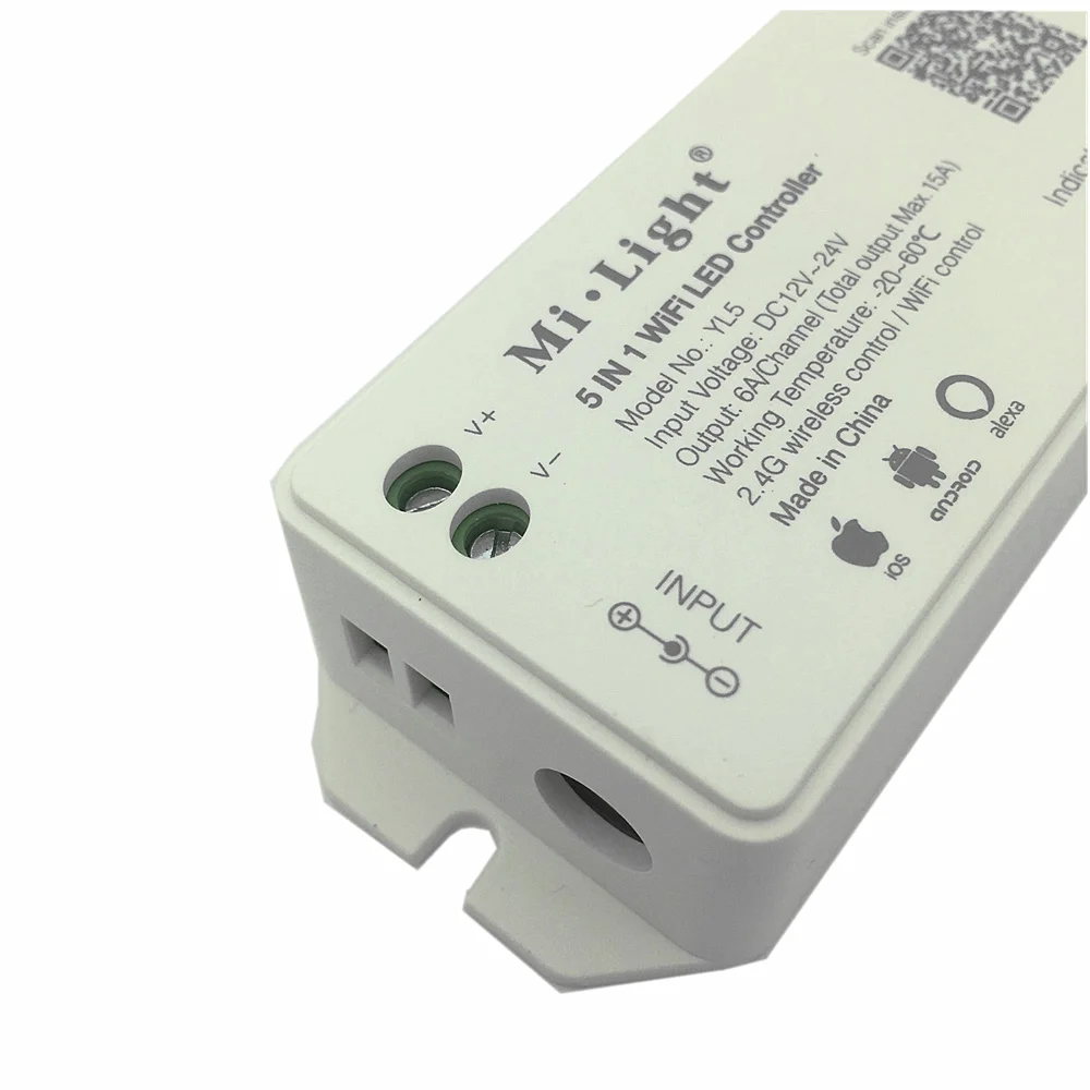 Milight YL5 5 in 1 LED WIFI Controller For RGB RGBW RGB CCT Single Color Led Strip Light Alexa Voice Phone App Remote