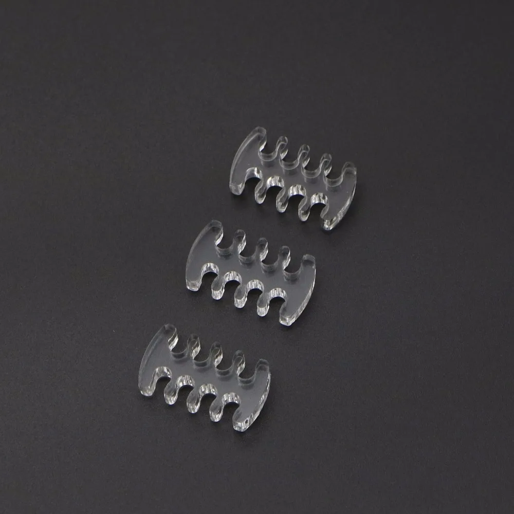Factory price 24pin 12pin 16pin 8pin Clear Acrylic comb for 6p 8p 24pin cables-3pcs