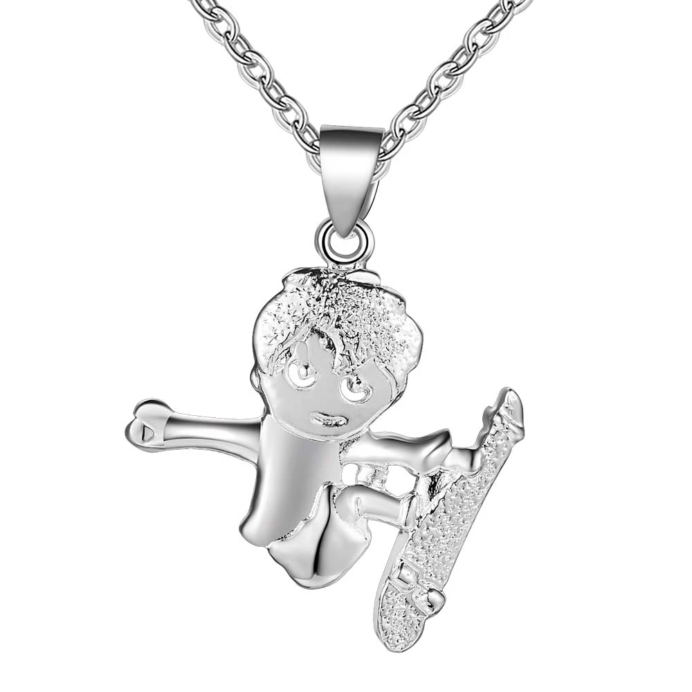 childish child delicate silver plated Necklace New Sale silver necklaces & pendants /XRNDMQJH XCGYPSXY