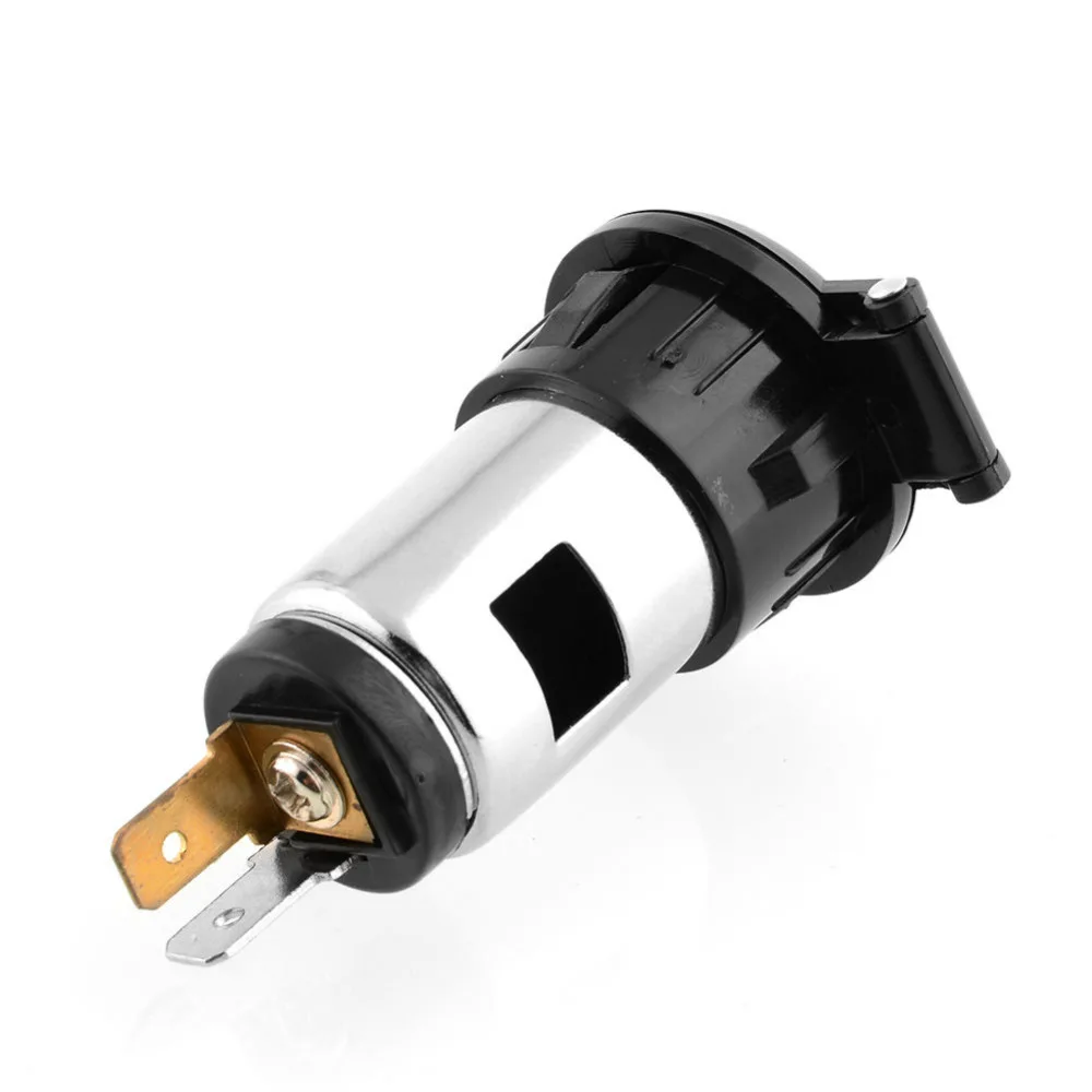 12V 120W Motorcycle Waterproof Cigarette Lighter Socket Power Plug Outlet Parts for Car Trunk Motorbike