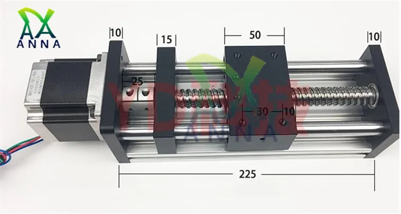 GGP 100MM Ball Screw SFU1204 1605 1610 Slide Rail Linear Guide Moving Table Slip-way+ 1Pc Nema 23 motor 57 Stepper Motor