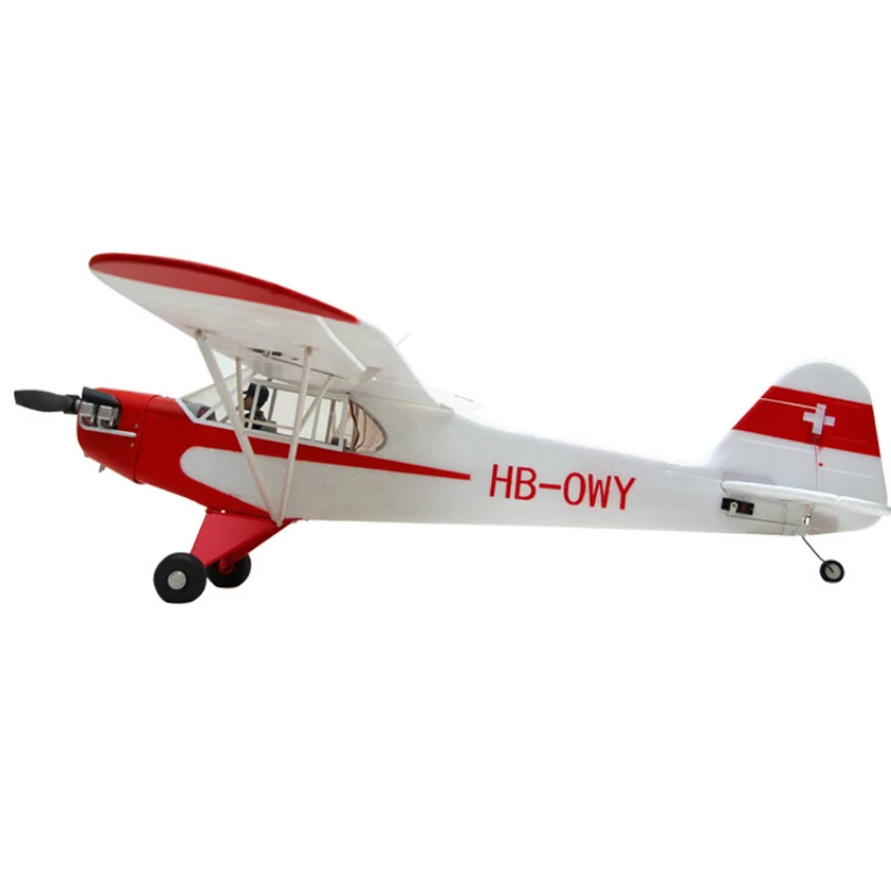 FMSRC RC Airplane 1400mm 1.4M J3 Cub Piper V3 with Floats Reflex Gyro Trainer Beginner PNP Water Sea Plane Aircraft Avion J-3