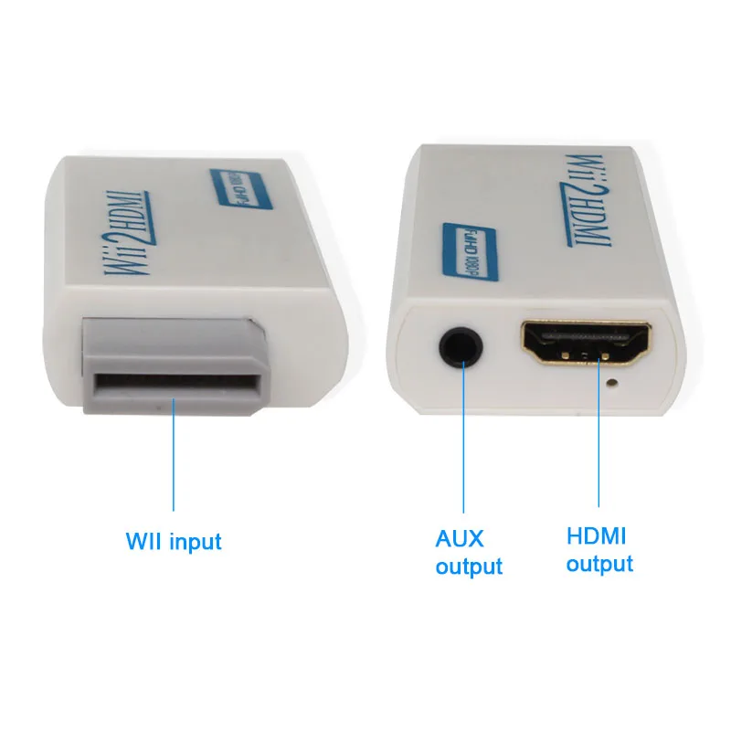 Wii to HDMI Adapter Converter Support 720P1080P 3.5mm Audio For HDTV Wii2HDMI