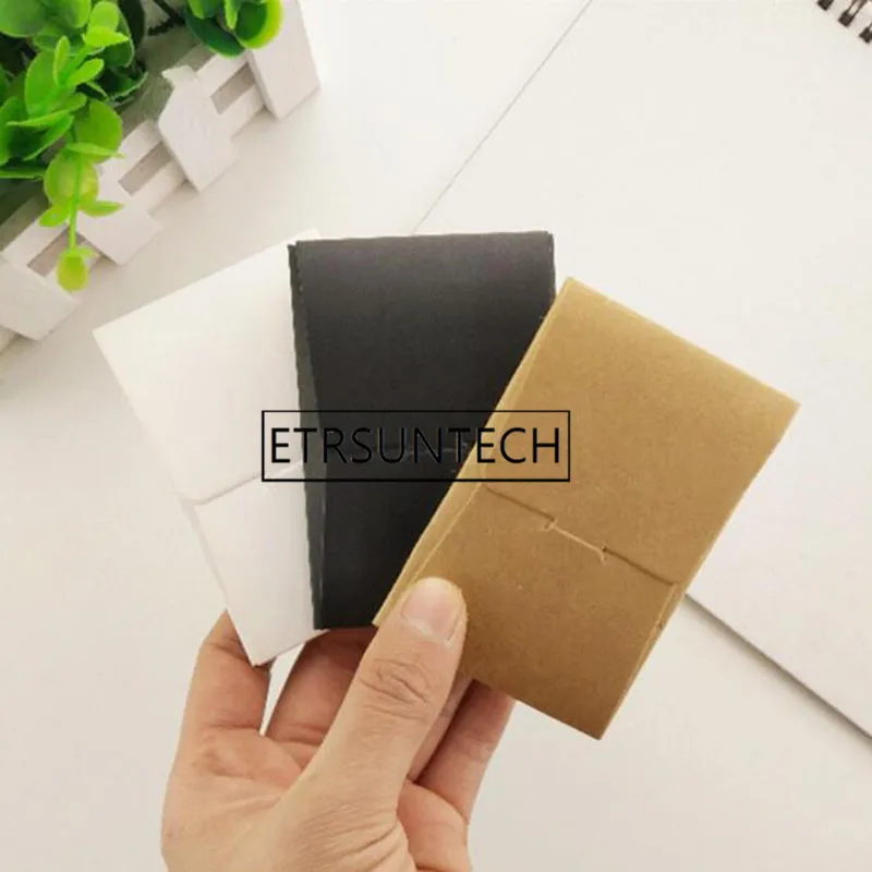 300pcs Retro Kraft Paper Envelope Mini Membership Card Envelopes Bank Card Storage Bag Business Cards Cover