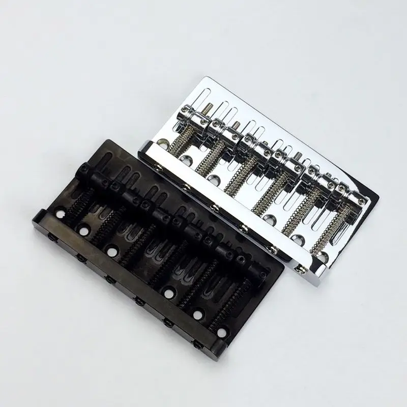 New 6 String Electric Bass Guitar Bridge In Black Or Chrome BB060