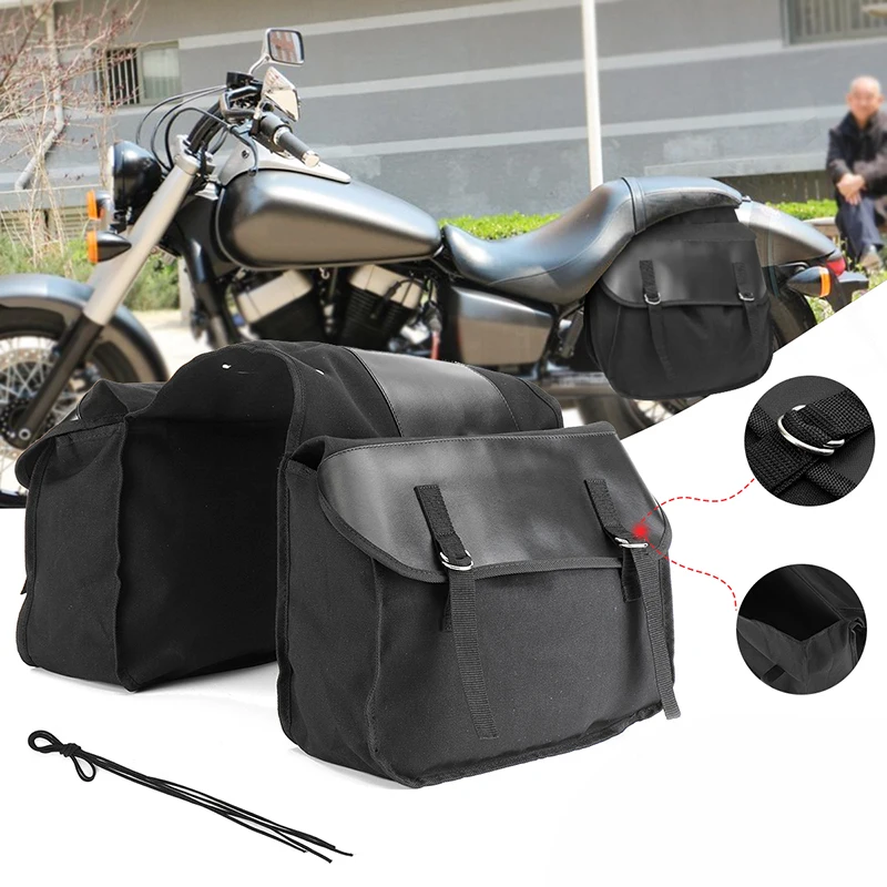 Motorcycle Motorbike Bag Waterproof Saddlebag Accessories Spare Part 38*28.6cm