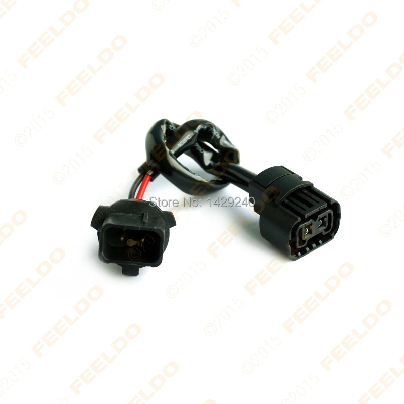FEELDO Car 5202/H16/2504/PSX24W Female Socket Connector Adapter To P13W Male Socket With Wire Harness Cable HID/LED Conversion