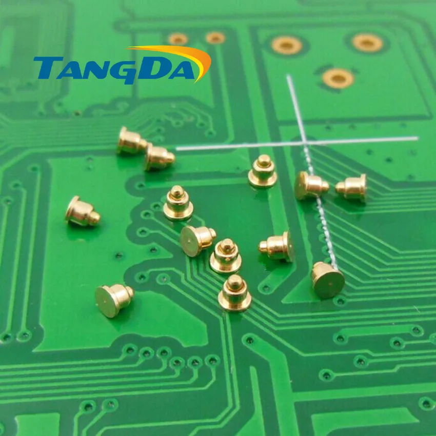 Tangda DHL/EMS D2*2.5mm 1000PCS pogo pin connector Mobiles Battery spring 1P Thimble Surface Mount SMD gold plate 1u