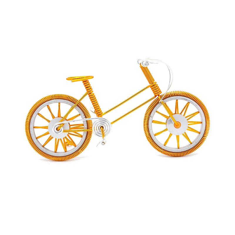 DIY Manuelles Fahrrad für Aluminiumdraht, kreatives Fahrradmodell, Fahrzeug, Spielzeug, Metalldraht, Kunsthandwerk, Desktop-Dekoration, Geschenk für Kinder