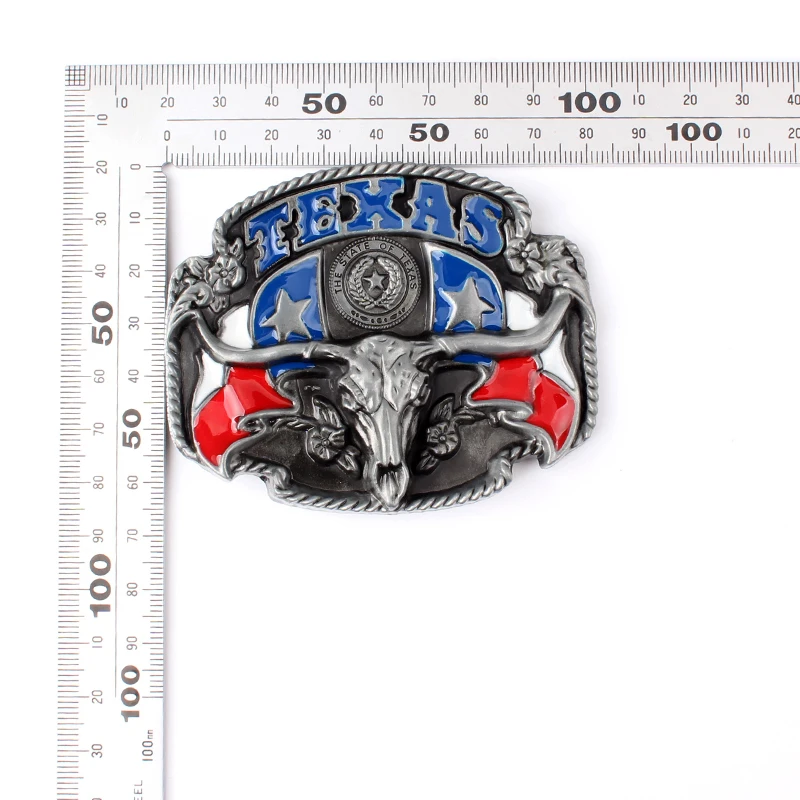 the cowboys of the west belt buckle Metal belt buckle Texas cow fashion zinc alloy belt buckle for 4.0 belt