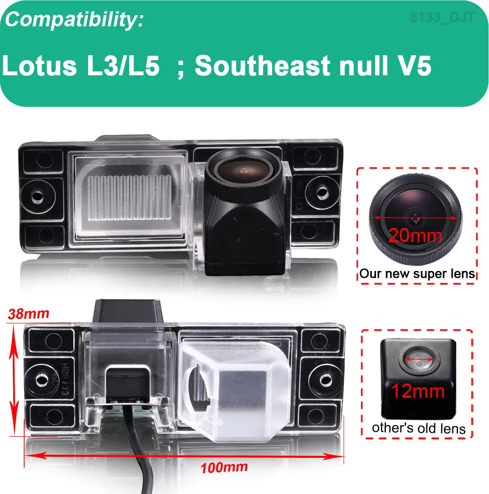 HD Camera 170 Degree car backup reverse parking camera for Lotus L3/L5 Southeast null V5 waterproof night vision CCD car camera