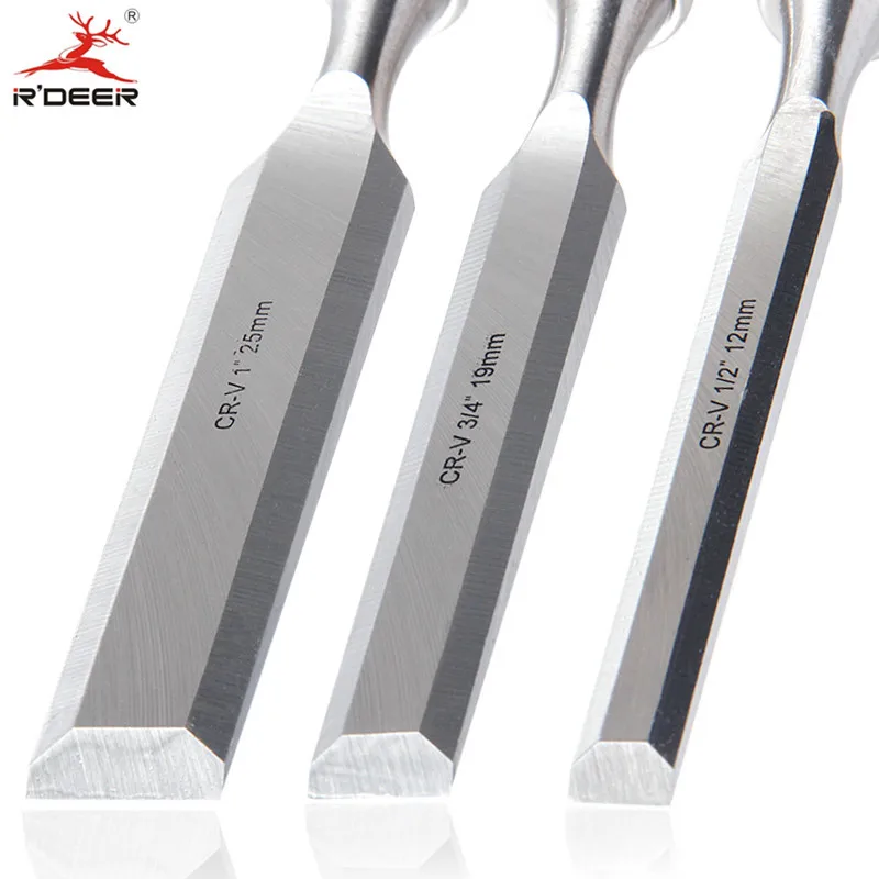 3pcs Wood Chisel Set Carving Knife 12/19/25mm For Carving Wood Carpenter Hand Woodworking Tools