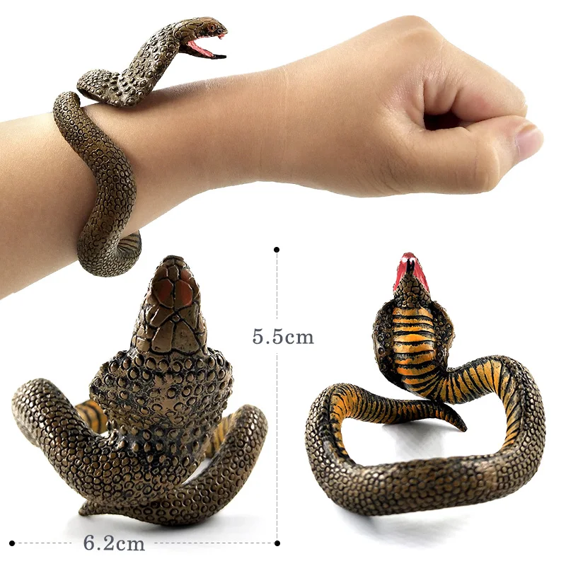 Halloween del serpente del Braccialetto animale modello di action figure di plastica Divertente Regalo Per I Bambini giocattoli educativi per