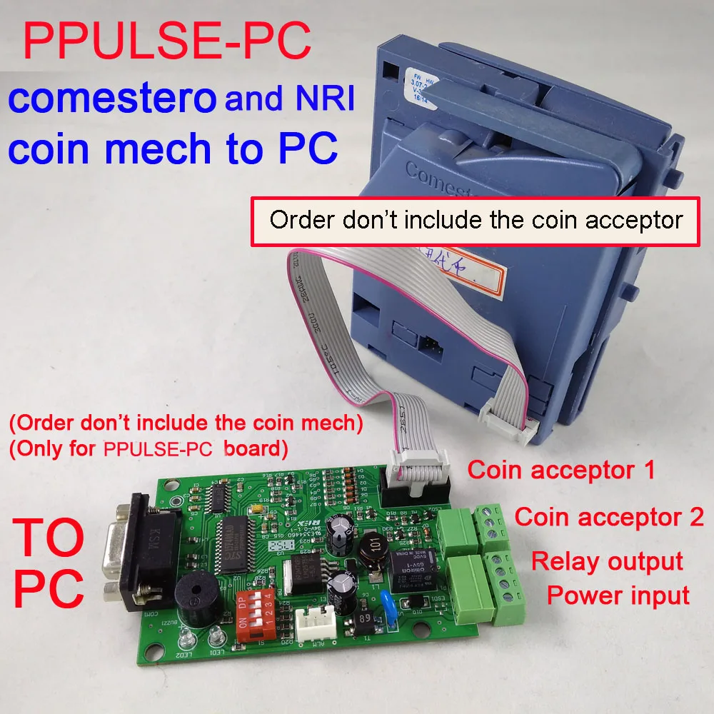 Comestero RM5 de tipo pulso, aceptador de monedas, NRI, G-13, interfaz de PC para máquina de quiosco, máquina expendedora, máquina de información