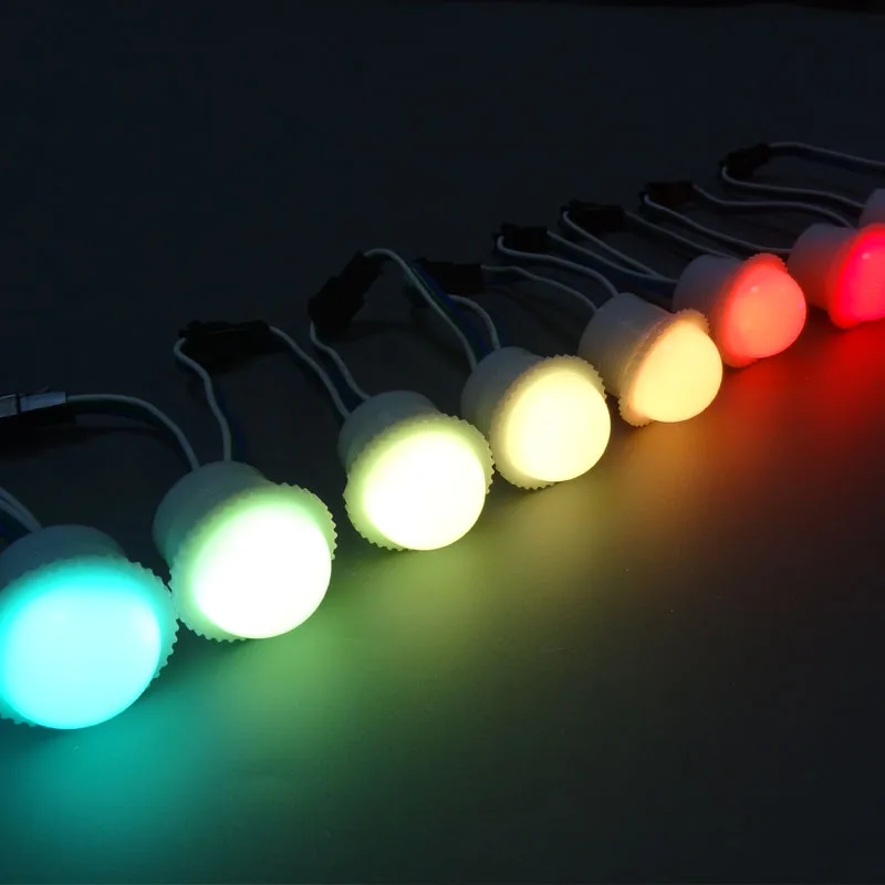 Imagem -02 - Prova Dágua Led Ponto Módulo Luzes Láctea Tampa Shell Rgb Pixel Lâmpada Leds Dc12v Ws2811 26 mm de Diâmetro 10 Pcs 5050 Smd à