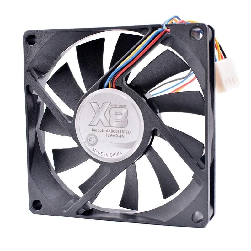 COOLING REVOLUTION 8015 80x80x15mm 8cm 80mm fan DC 12V 0.40A Double ball bearing air volume computer CPU cooling fan