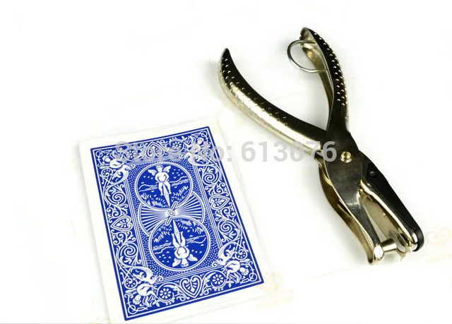 Hole Punch card/Moving Hole Card Hollow Transfer Magic Trick with Punch Move+Hole punch - Magic trick,close up magic