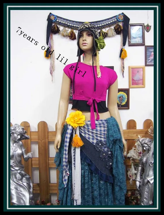 Top de algodón de rayón Modal para danza del vientre, para Tribal Fusion Gypsy H70 92