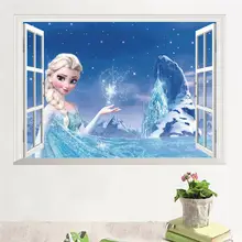 Elsa Anna Princess Wall Stickers #2