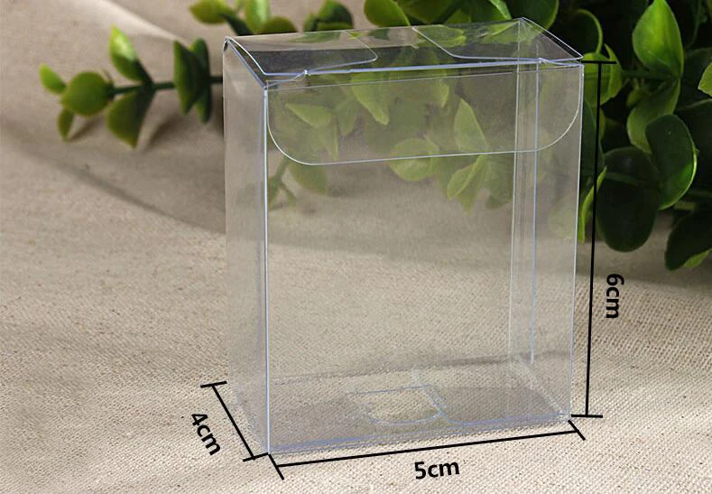 30pcs 4*5*6cm clear plastic pvc box packing boxes for gifts/chocolate/candy/cosmetic/crafts square transparent pvc Box