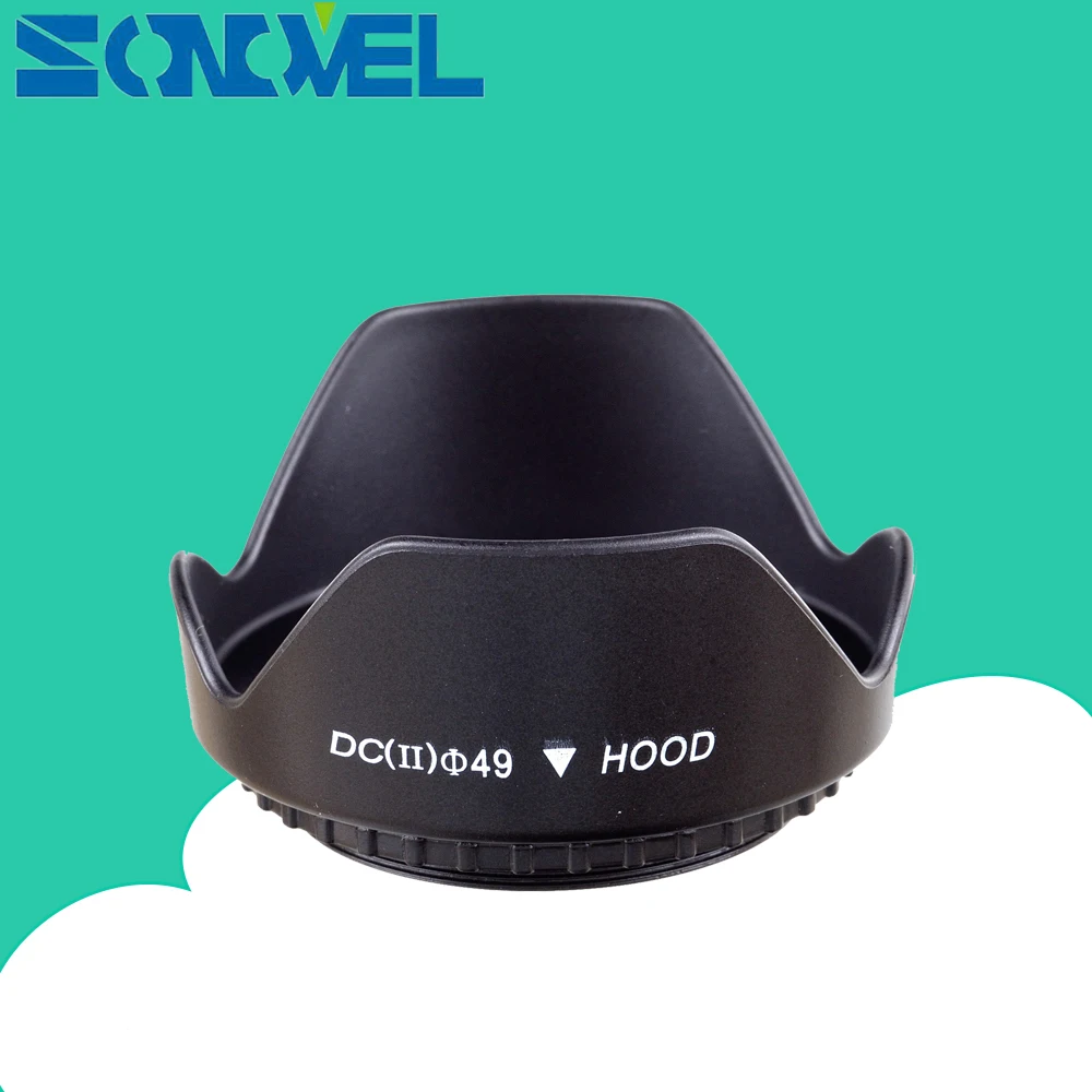 49mm Screw-In Flower Lens Hood For Canon Eos M M1 M2 M3 M5 M6 M10 With Canon EF-M 15-45mm f/3.5-6.3 IS STM lens