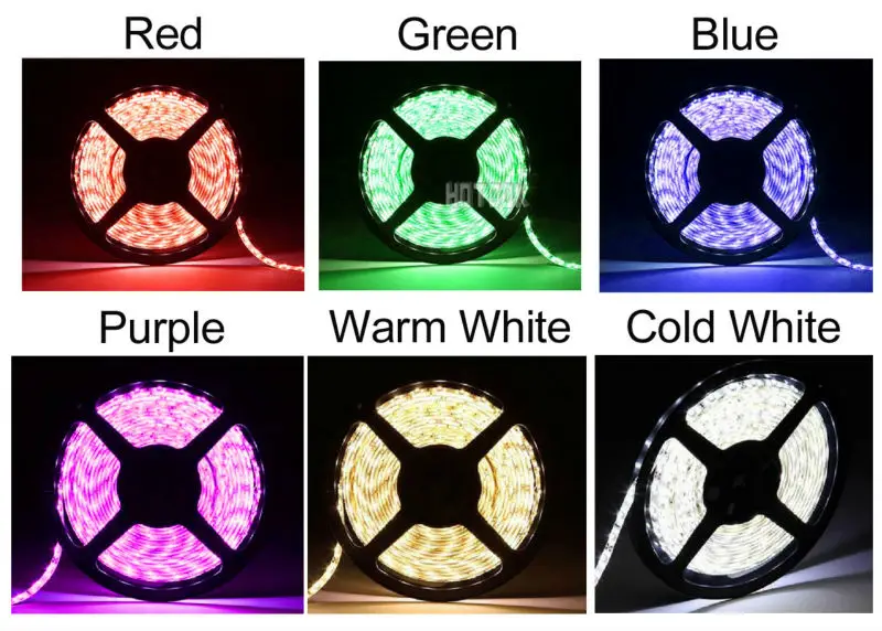 HOTOOK LED Strip 5M 5050 Waterproof Rope RGB 12V TV LED Tape IP65 IP68 Double Row Flexible Stripe Ribbon tiras Single Color