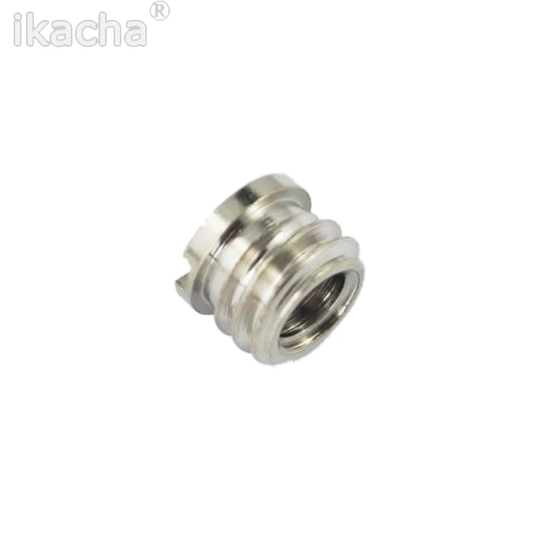 Adaptor kamera 1/4 ke laki-laki 3/8, 2 buah kamera perempuan untuk Tripod Monopod kepala bola DSLR SLR