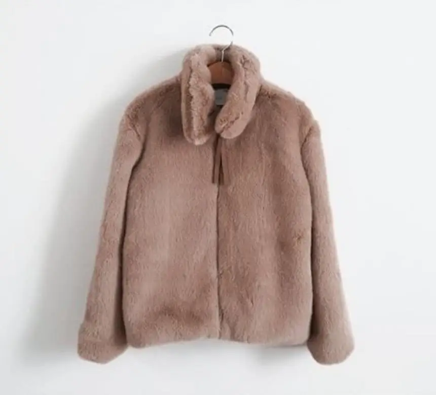 Fashion brand big collar Faux Fur coat female Thicker warm Fox Fur Waistcoat zipper stitching fluffy fur coat wq862 dropship