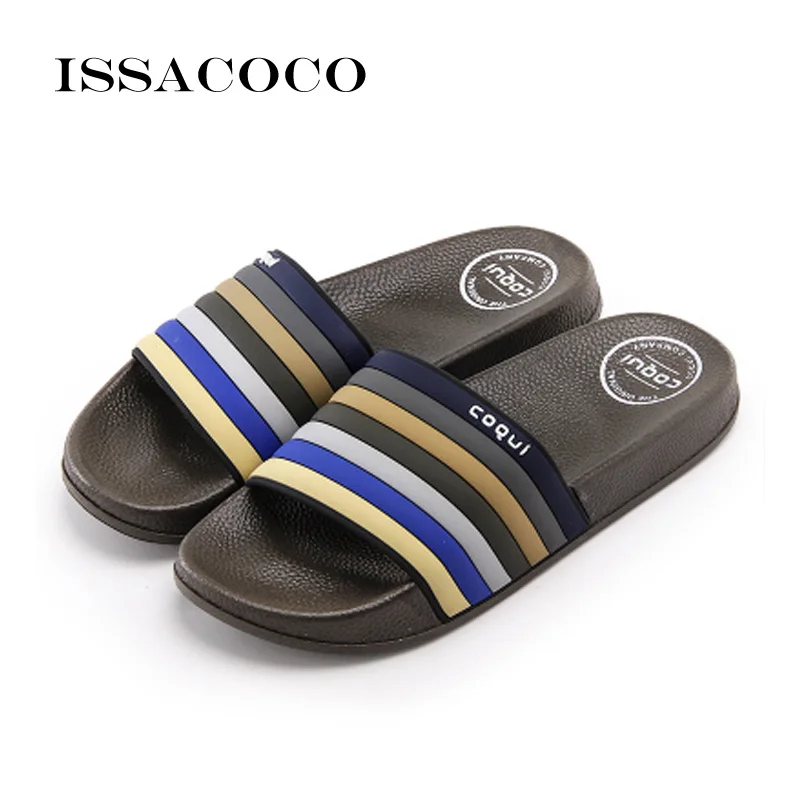 ISSACOCO – pantoufles d'été pour femmes, sandales à fond souple, chaussures de plage décontractées, salle de bain, Zapatillas Pantufa, 2019