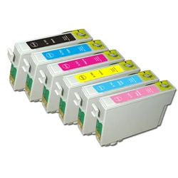 Vilaxh T0791 Ink Cartridge For Epson Stylus Photo 1400 1410 PX660 P50 PX650 PX700W PX710W PX720WD PX730WD PX810FW T0791 - T0796