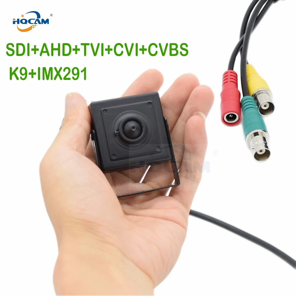 HQCAM 1080P 1/3 inch K9+IMX291 scan OSD Panasonic CMOS Sensor SDI+AHD+TVI+CVI+CVBS Mini SDI Camera HD SDI cctv