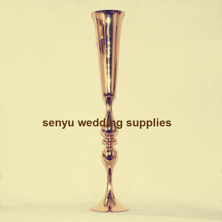 10PCS 88cm Chandelier Pedestal Stand Wedding Gold Vases Table Centerpieces Metal Flower Stand0379