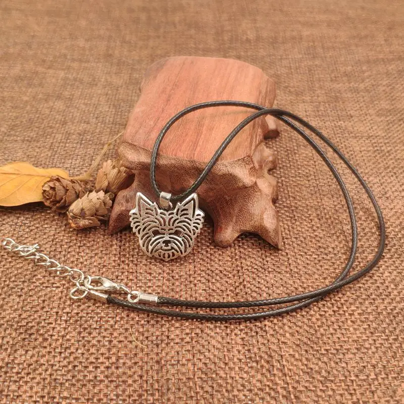 Dog Animal Pendant Rope Necklace Antique Husky Poodle Jewelry For Women Male Female Girls Ladies Punk Cute