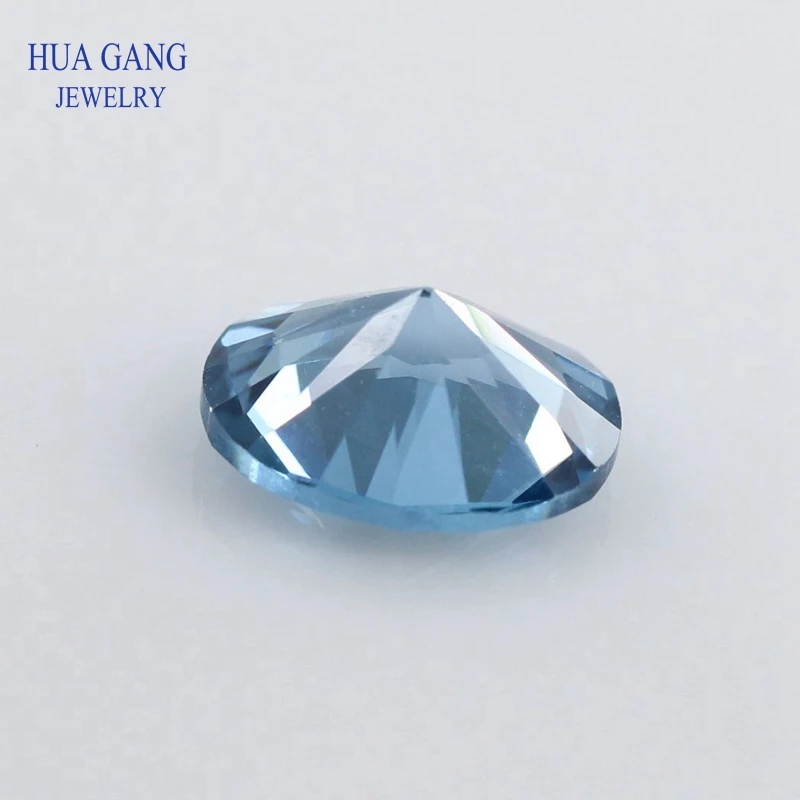 106# Size 2x3~12x16mm Oval Shape Stone Brilliant Cut Synthetic Spinel Blue Stone For Jewelry