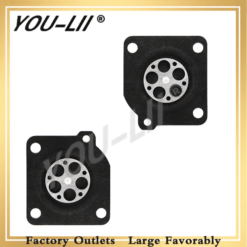 YOULII  2pcs/lot For ZAMA 180  Metering Diaphragm Gasket Parts For Chainsaw MS210 MS230 MS250 Chainsaw Carburetor Repair Kit