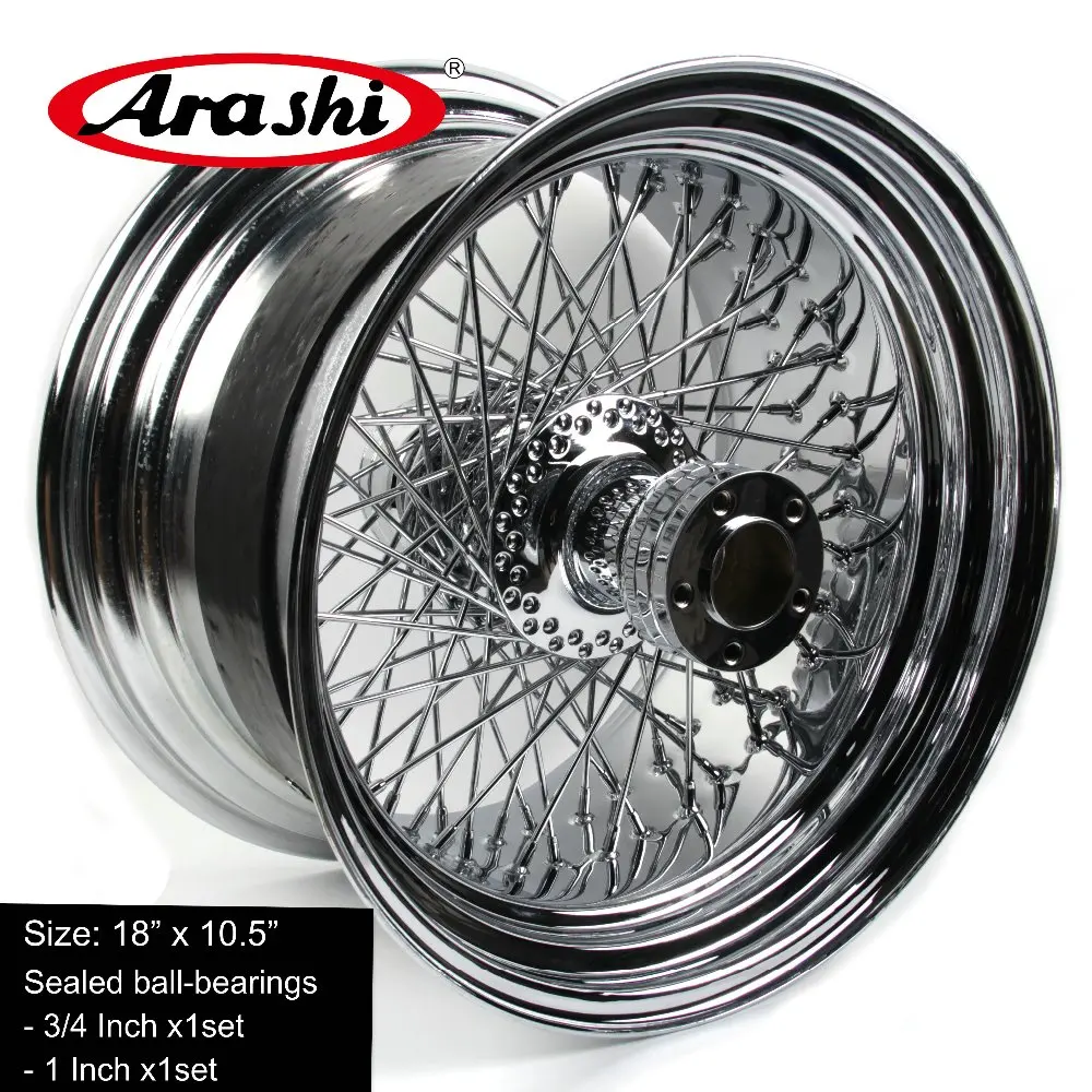 

Arashi 18 "x 10,5" хромированный обод заднего колеса для Harley Davidson FLSTC FAT BOY модификация колес мотоцикла