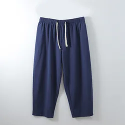 Summer Pants Men 12XL Waist 170cm 5XL 6XL 7XL 8XL 9XL 10XL 11XL Plus Size Cotton Large Size Trousers 5 colors