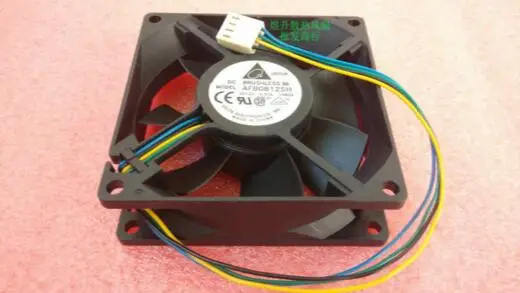 

genuine Delta 8025 AFB0812SH DC12V 0.51A 8CM 80*80*25MM 4 line large volume Case Fan