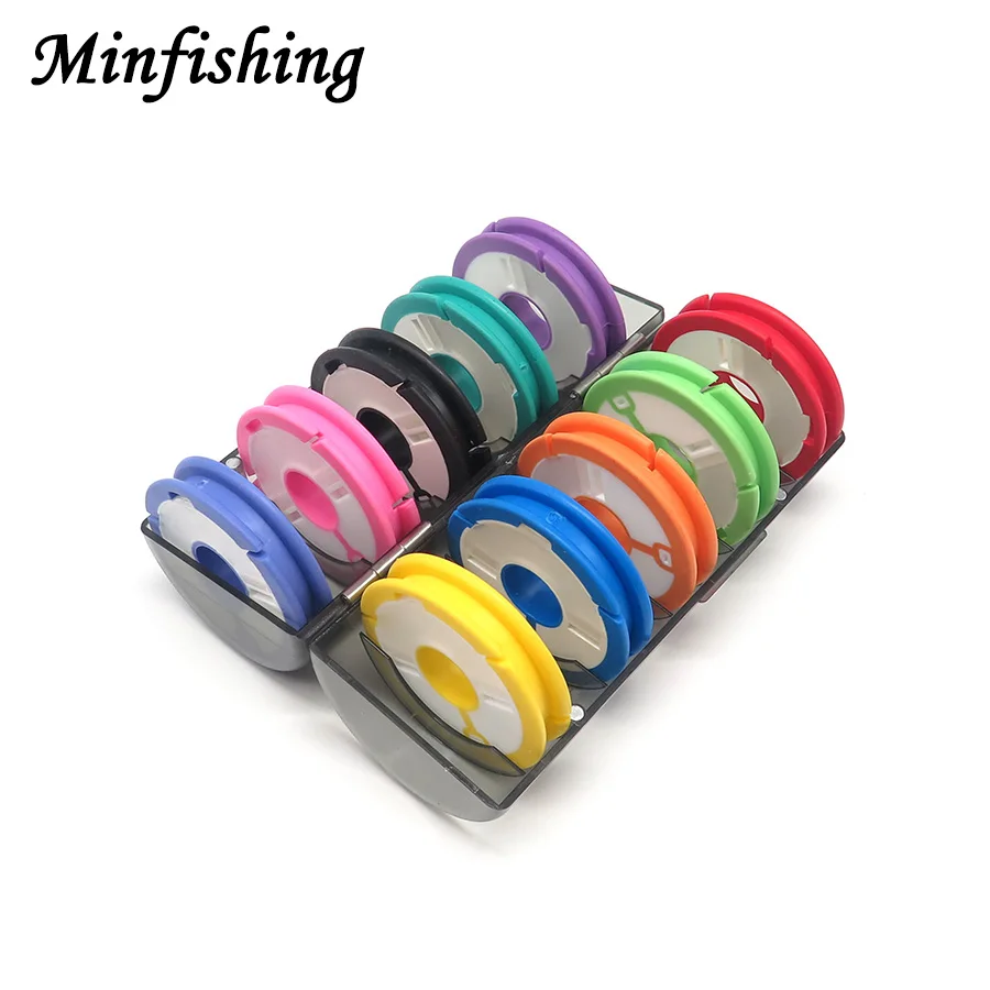 10 PCS/Box Fishing Line Coils Main Line Winding Device Diameter 60mm Multifunction Round Box Fishing Tool