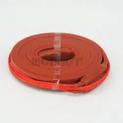 220V AC 15x1500mm 115W Waterproof Flexible Silicone Rubber Heater Heating Belt Unfreezer for Pipeline