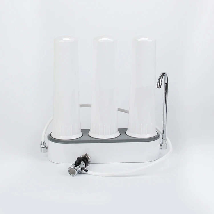 3-ступенчатый очиститель воды на столешнице/фильтр для водопроводной воды/раствор для кухонной воды/обработка питьевой воды для дома + неперечный разъем для крана