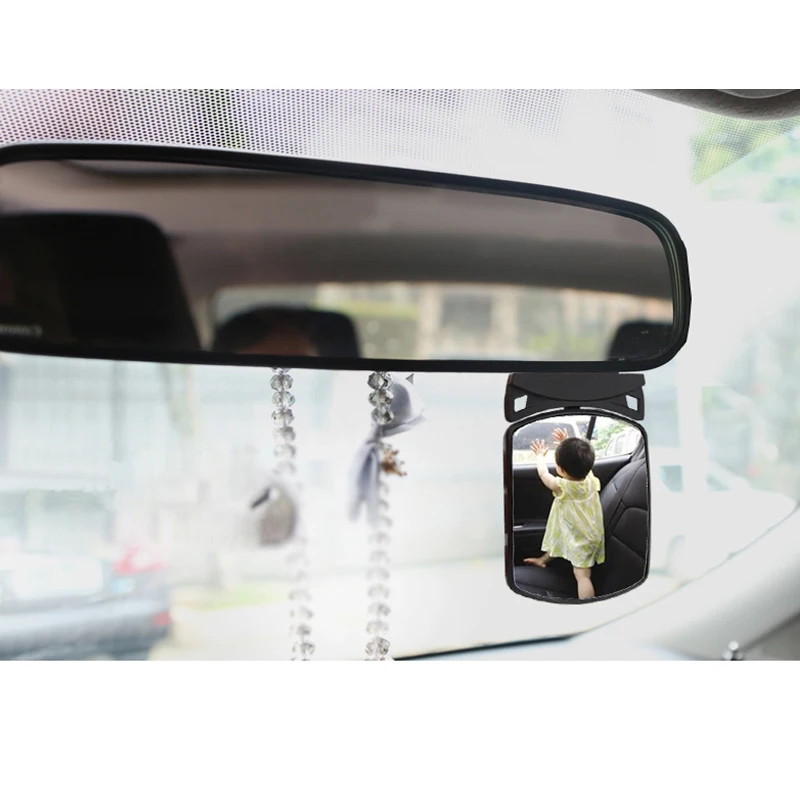 Car Blind Spot Mirror Children Car Back Seat Baby Mirror 360 Degree Adjustable Automotor Kids Monitor Safety Car Rearview mirror - Image 5