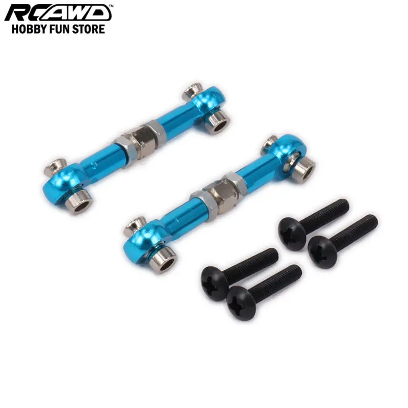 RCAWD HPI RS4 Adjustable Tie-Rod Turnbuckle Arm Steering Servo Link For Rc Hobby Car 1/10 HPI RS4 113696 Alloy Aluminum 6061-T6