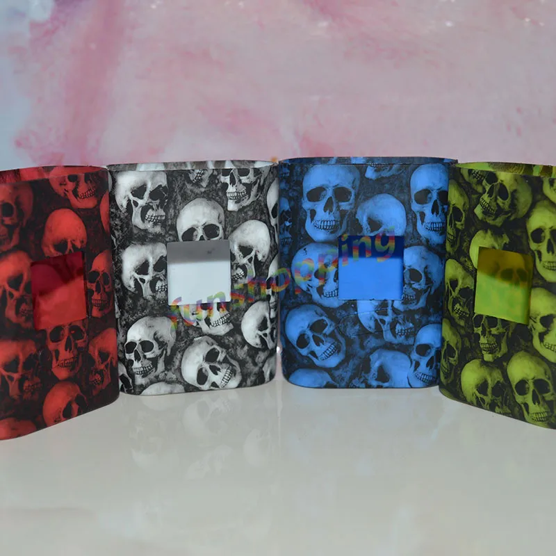 10pcs Colors random AL85 Skull Head Protective silicone case skin cover sleeve For SMOK Alien 85W Box Mod Alien Mini Alien Baby