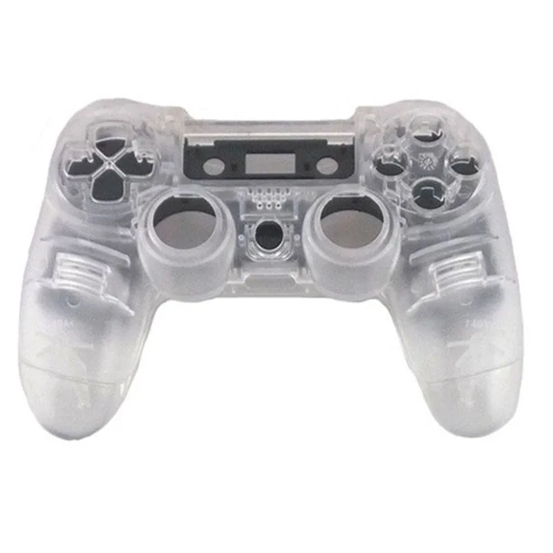 PS4 Front Back Replacement Shell Case Cover Repair for Playstation 4 PS4 Wireless V1 Controller Gamepad Clear Transparent Custom